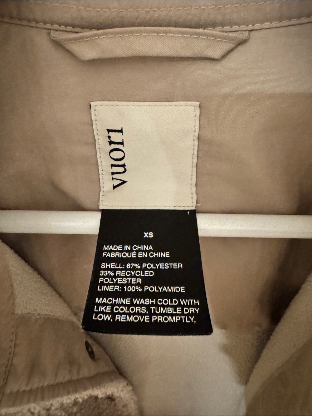 Women’s Vuori Sherpa Shacket Jacket - Beige - Picture 4 of 4